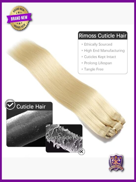 Clip in Hair Extensions Real Human Hair - 130g 14 inch 7pcs Straight Premium main image 4